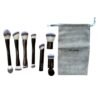 Maange - Kit de 7 brochas (Doble cabeza)(Cafés)