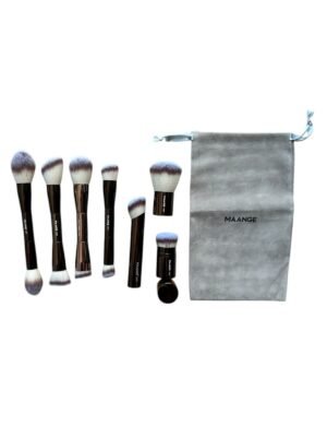 Maange - Kit de 7 brochas (Doble cabeza)(Cafés)